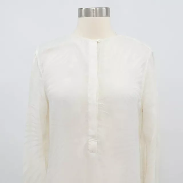 Equipment Blouse Shirt 100% Silk Womens XS Kenley Ivory Off White 3