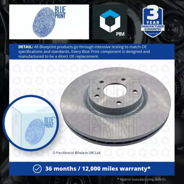 2x Brake Discs Pair Vented Front 320mm ADN143143 Blue Print Set 40206CA010 New