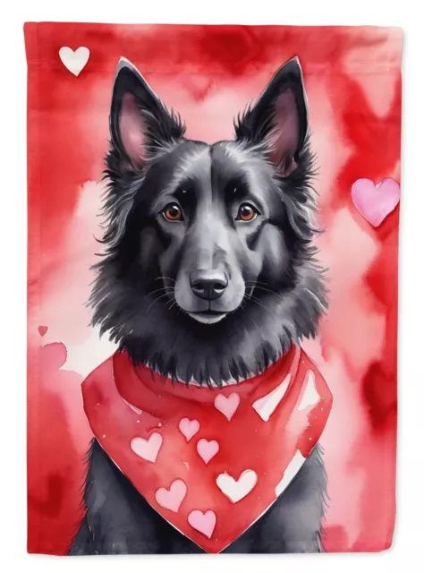 Belgian Sheepdog My Valentine Flag Garden Size DAC5281GF