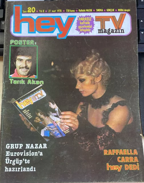 Raffaella Carra 1978 Full Turkish Magazine ABBA, Brigitte Bardot