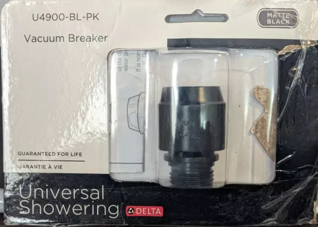 Delta U4900-Bl-PK Vacuum Breakers - Matte Black