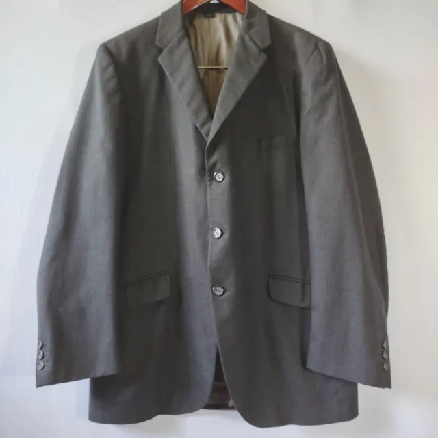 Kentish Mens Size 42 Dark Grey 1960's Tailored Blazer Jacket For David Jones