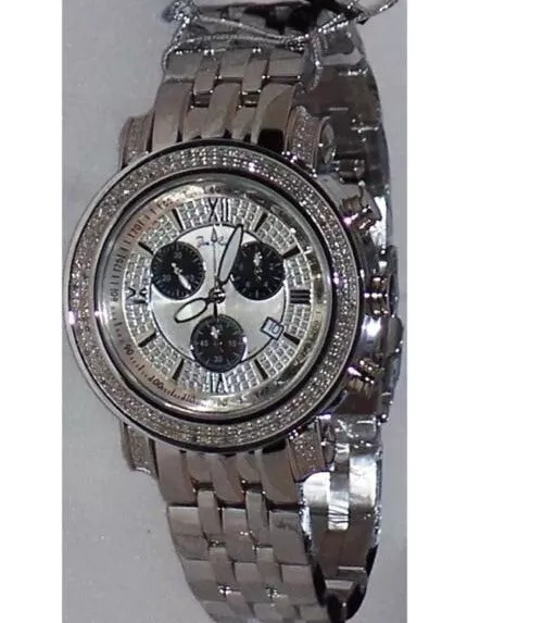 New Authentic Mens Joe Rodeo Tyler Jty5 St.steel  2.00 ct.aprx.Diamond Watch