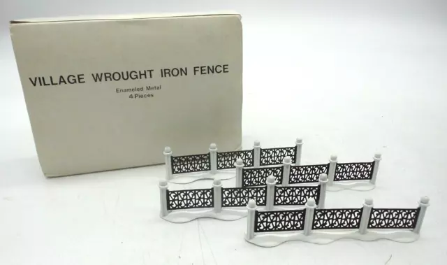 Department 56 Heritage "Village Wrought Iron Fence" #5999-4 Set of 4 Pieces NEW