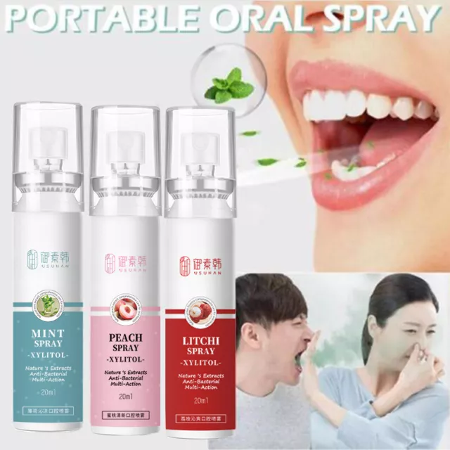 Deodorante Spray Da 20 Ml Sapore Di Pesca E Litchi Alito Fresco Mantenuto^ A