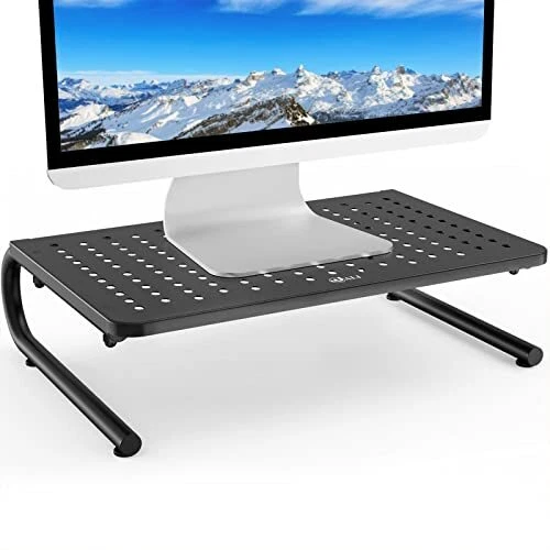 WALI Monitor Stand Riser Laptop Holder Printer Riser Desk Accessories Vented ...