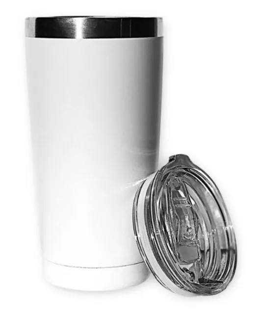 8 Pack 20oz Tumbler Stainless Steel Slider Lid Double Wall Vacuum Insulated