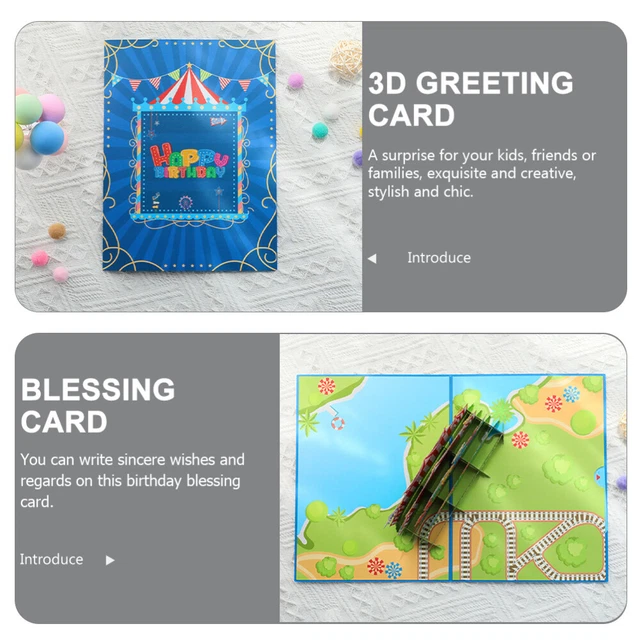 Biglietto Auguri Viaggio Pop Up 3D - Regalo Originale Per Viaggiatori Con Valigia E Monumenti - Foto 4