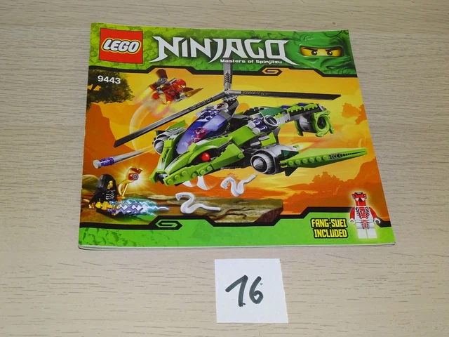 LEGO NINJAGO 9443 uniquement mode d'emploi SANS PIERRES (N°16) pièce ...