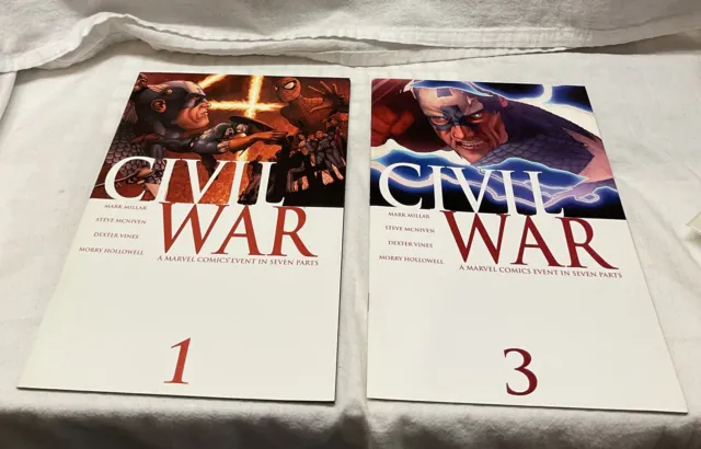 LOT Civil War # 1 and 3 (Marvel, September 2006)
