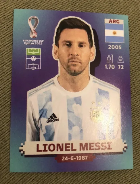PANINI FIFA WORLD CUP 2022 QATAR WM Sticker ARG 20 Lionel Messi F Argentinien