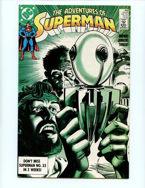 Adventures of Superman #455 Comic Book 1989 VF/NM Jerry Ordway DC Comics