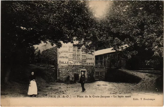 CPA Saint-Prix Place de la Croix-Jacques FRANCE (1309003)