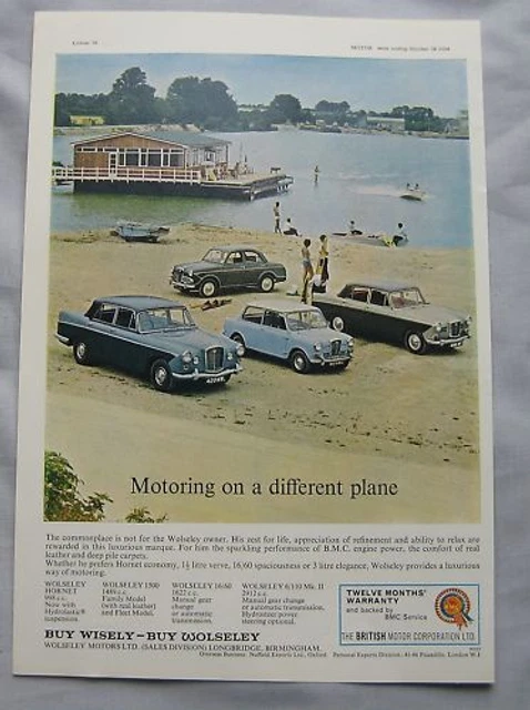 1964 Wolseley range Original advert