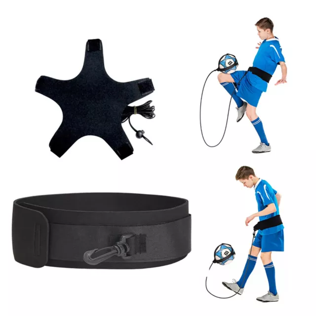 Adjustable Football Kick Trainer Soccer Ball Training Aid Practice Nylon Belt