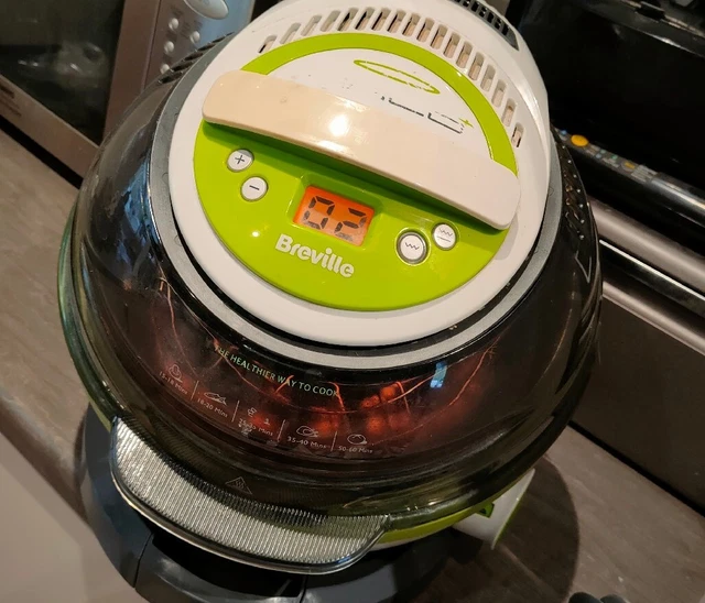 BREVILLE HALO+ HEALTH Air Fryer VDF105 White / Green AirFryer Plus