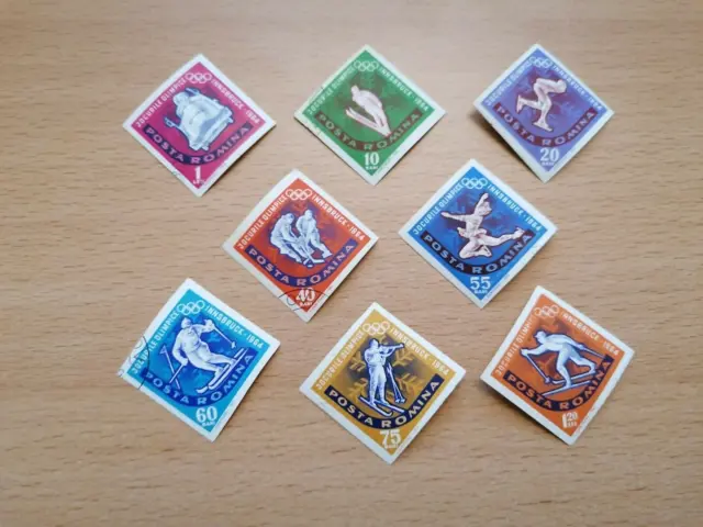1963 Olympische Winterspiele in Innsbruck - ungezähnt - Briefmarken aus Rumänien