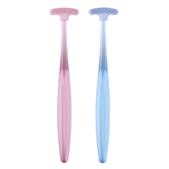 Cepillo de recubrimiento de lengua duradero raspador de lengua diario para limpieza dental con olor oral