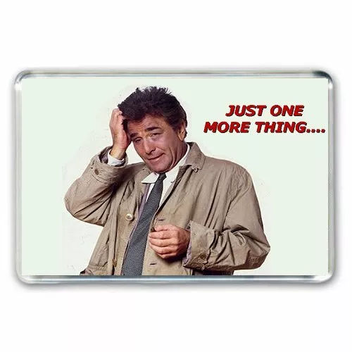 RETRO TV: JUST ONE MORE THING !   'Peter Falk as COLUMBO'  JUMBO Fridge  Magnet