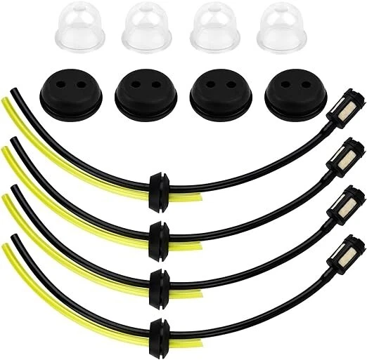 Kit Tubo E Filtro Benzina Per Decespugliatore - 9 Pezzi, Universale, Con Bulbo Di Innesco