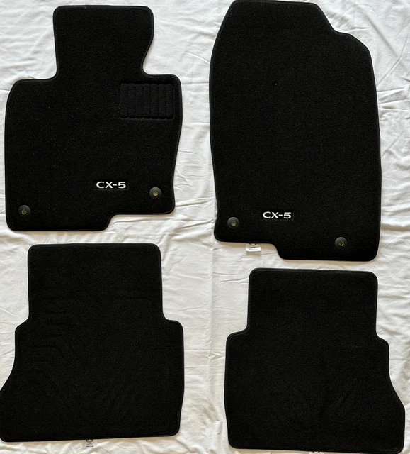 Mazda CX-5 Carpet Floor Mats, Set of 4 (KBG6-68G40) Genuine Parts, Black