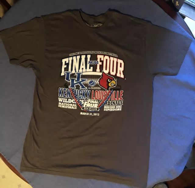 2012 NCAA FINAL FOUR UK vs UofL NEW ORLEANS T SHIRT
