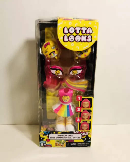 New Mattel Lotta Looks Rainbow Cute Mood Pack