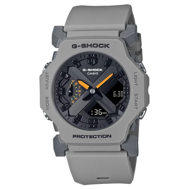 Montre Homme Action Digitale Multifonction Vintage - Boîtier Argenté 38mm, Bracelet Bleu Silicone, Occasion