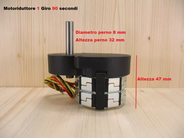 MOTORIDUTTORE MECHTEX motore elettrico bidirezionale 1 rpm 90 secondi 230v