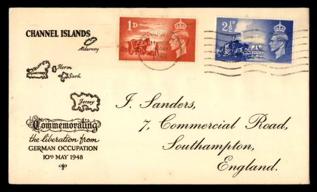 Mayfairstamps Great Britain FDC 1948 Channel Islands Liberation commemorative Fi