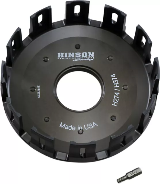 Hinson BilletProof Clutch Basket With Cushions For Suzuki RMZ250 2010-2024