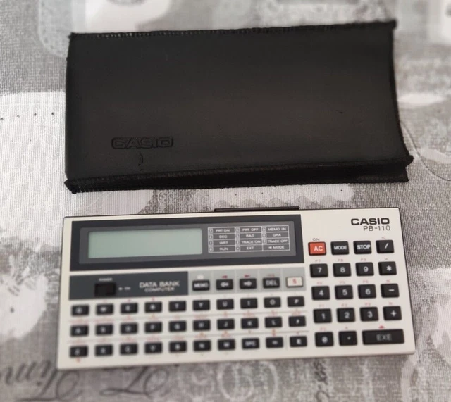 Casio PB-110 Personal Computer Calculator Data Bank - WORKING