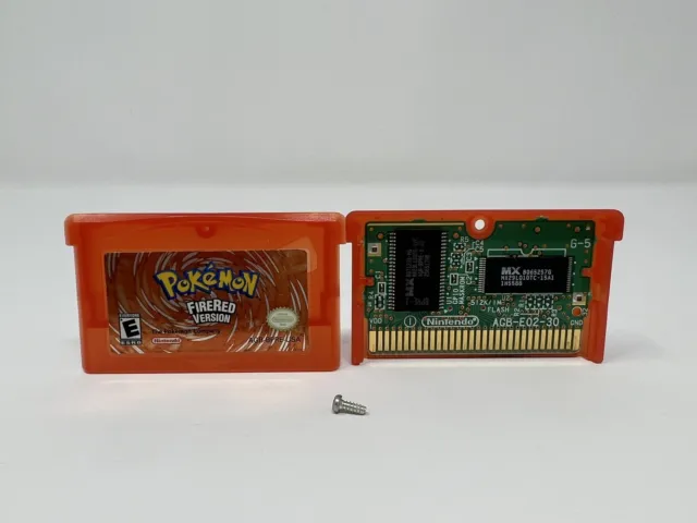 Pokemon Fire Red Version Game Boy Advance 2005 Tested Works Saves Authentic GBA
