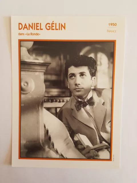 DANIEL GELIN dans La ronde - CARTE FICHE CINEMA PORTRAIT DE STAR