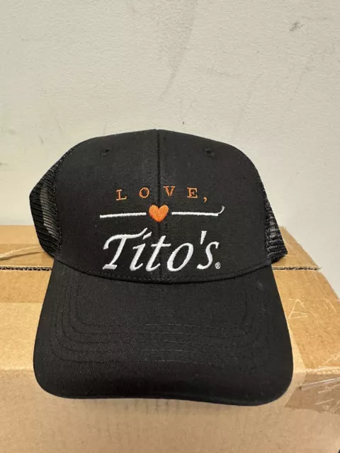 Love Titos Handmade Vodka Austin Texas Mesh Trucker Snapback Hat