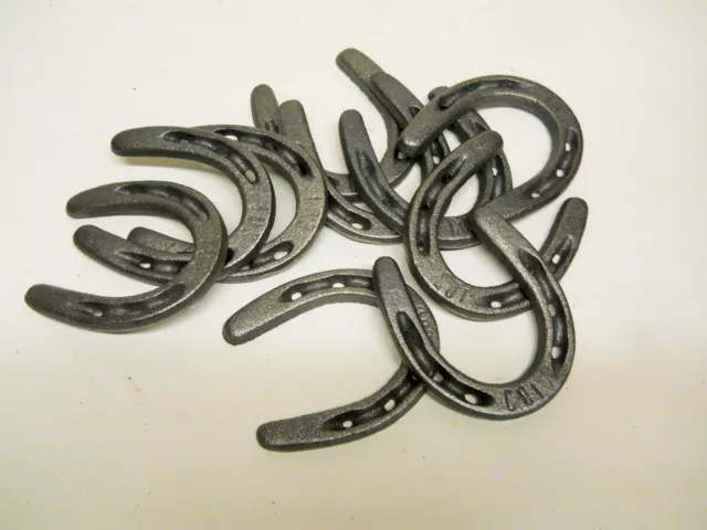 20 pc Cast Iron HORSESHOES for Decorating and Crafts weddings 3 1/2 x 3 favors 2