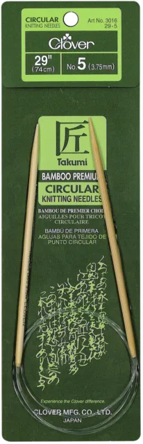 Takumi Bamboo Circular Knitting Needles 29"-Size 5/3.75mm 1629-5