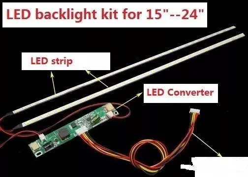LED Rétroéclairage Bande Kit Rétro-éclairage À LED pour LCD Luminosité Réglable