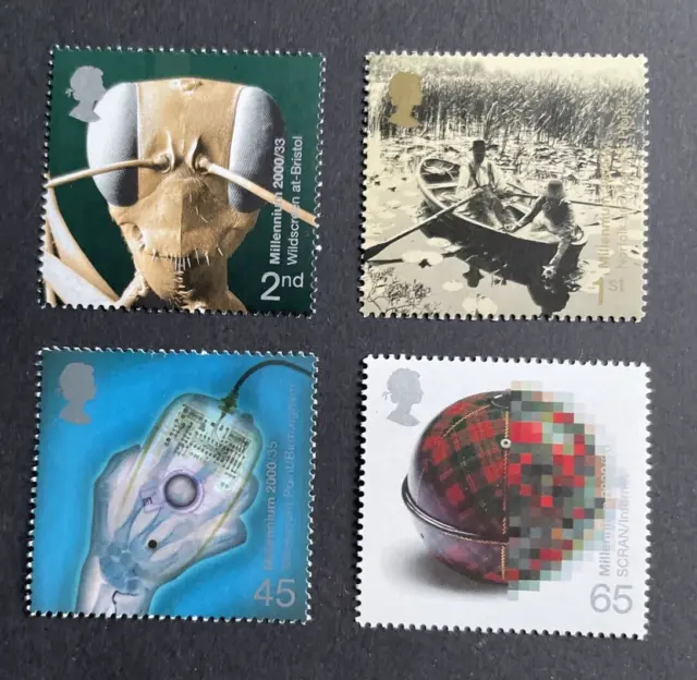 GB QE II, 2000, SG2162-2165 Millennium Projects Mind and Matter, Fine Mint, MNH