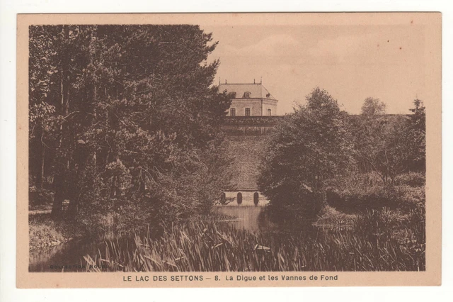 Cpa 58 - Le Lac Des Settons - Digue Et Les Vannes De Fond (Nièvre) - Non Écrite