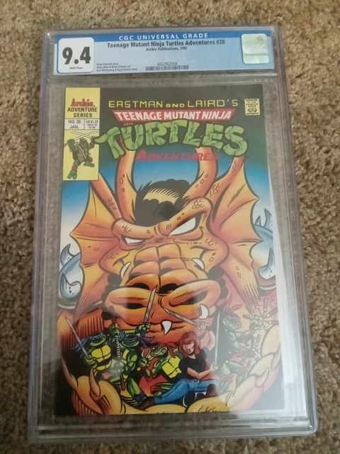 TEENAGE MUTANT NINJA TURTLES ADVENTURES #28, CGC, 9.4, NM, collectable