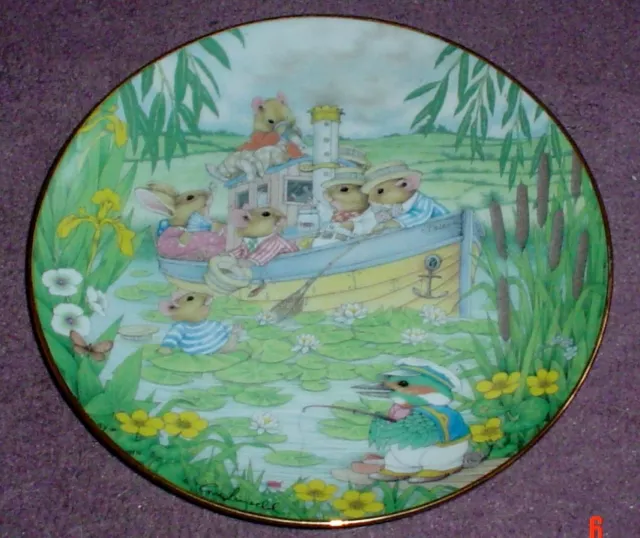 Danbury Mint Collectors Plate ANCHORS AWEIGH From TALES FROM THE UNDERGROWTH