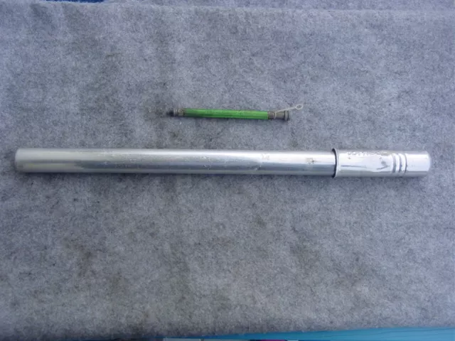 Old Bicycle Pump TORNADE Aluminium 1970 400 MM Dunlop Presta Valve Dv / Sv