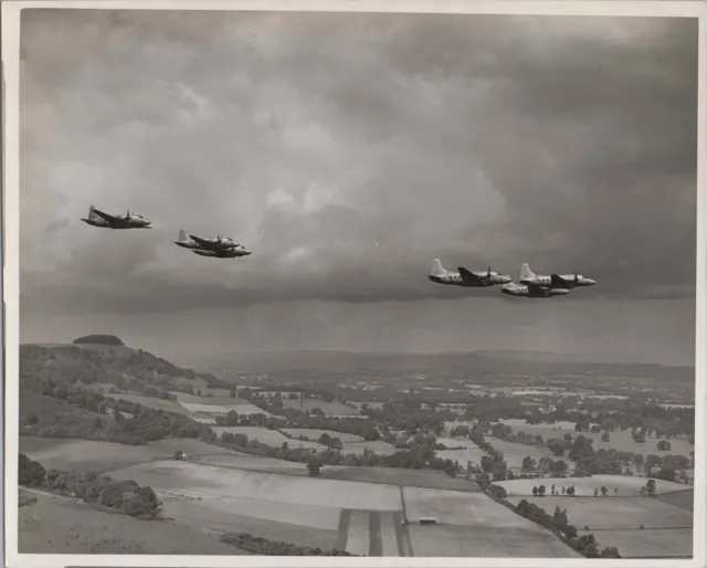 Vickers Varsity Formation Original Vintage Press Photo Raf Royal Air Force 20