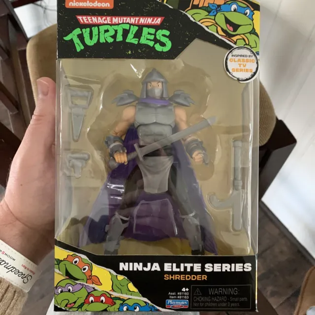 NEW Tmnt Playmates SHREDDER Teenage Mutant Ninja Turtles Classic Elite 6" Figure