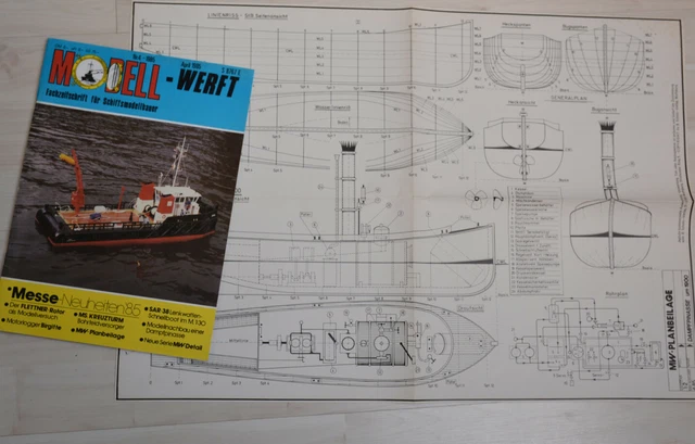 BAUPLAN DAMPFPINASSE UM 1900 Modellwerft EUR 12,00 - PicClick DE