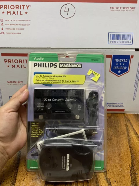 Philips Magnavox CD to Cassette Adapter Kit *NIP* PM62051