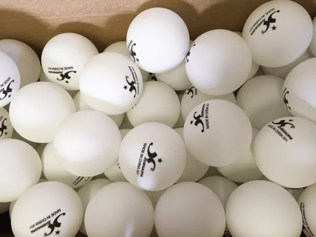 NEW STOCK!!! Plastic Xushaofa 1 Star Seamless Table Tennis Training Balls White