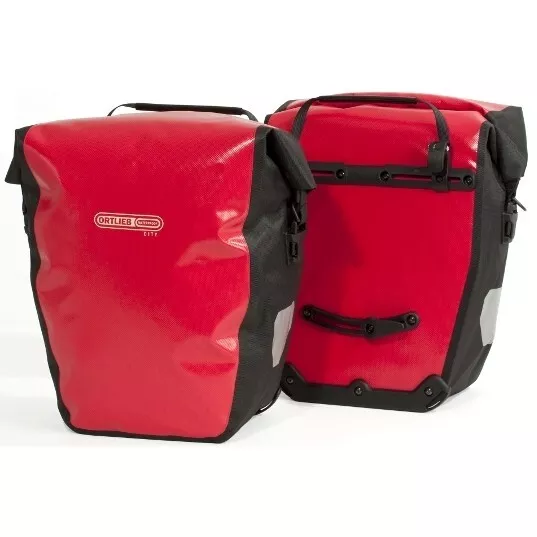NEW - Ortlieb Back-Roller City Bike Panniers  -RED/ WHITE OR BLACK