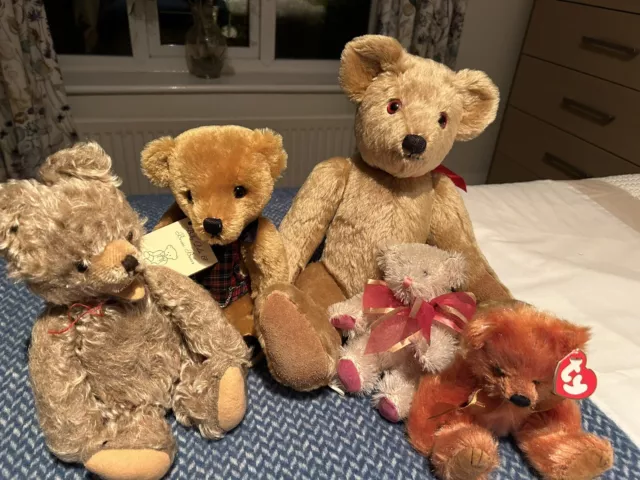 Collection Of Collectors Teddy Bears